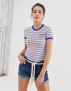 Джинсовые шорты с отворотами Superdry - Синий