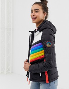 Дутая куртка в полоску Superdry - Мульти