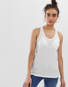 Майка с выжженным эффектом Superdry - Белый