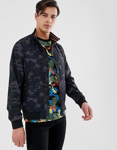 Легкая куртка Харрингтон с камуфляжным принтом Superdry - Зеленый