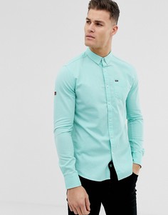 Зеленая оксфордская рубашка с карманом Superdry - Зеленый