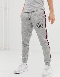 Серые джоггеры с полосками по бокам Superdry - Серый