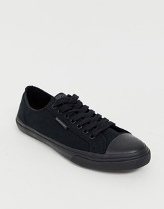 Черные парусиновые кроссовки Superdry Low Pro - Черный