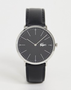 Часы с черным кожаным ремешком Lacoste Moon - Черный