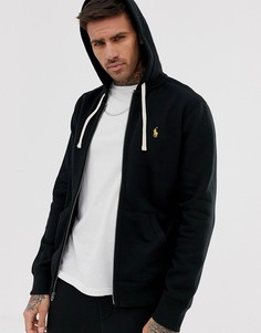 Худи черного цвета с логотипом Polo Ralph Lauren - Black & Gold Capsule - Черный