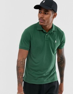 Поло темно-зеленого цвета из переработанного пике с логотипом Polo Ralph Lauren - Зеленый