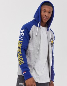 Спортивная куртка на молнии с капюшоном Superdry - Серый