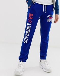 Джоггеры с надписью track Superdry - Синий