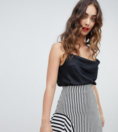 Топ со свободным воротом River Island - Черный