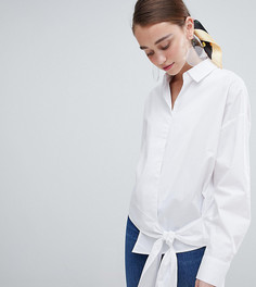 Рубашка с завязкой New Look - Белый