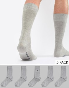Комплект из 5 пар носков French Connection - Серый