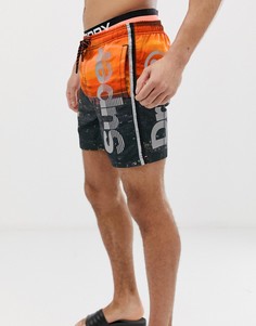 Оранжевые шорты для плавания Superdry - Оранжевый
