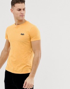 Желтая меланжевая футболка с логотипом Superdry - Желтый