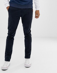 Темно-синие чиносы слим Superdry - Темно-синий