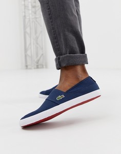 Темно-синие кеды слипоны Lacoste - Темно-синий