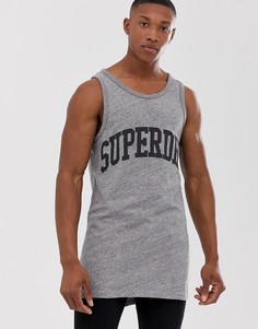 Длинная майка Superdry - Серый