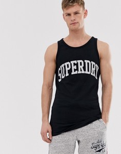 Длинная майка Superdry - Черный