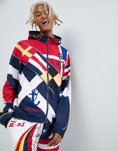 Темно-синяя куртка ограниченной серии с принтом и капюшоном Polo Ralph Lauren CP-93 Capsule - Темно-синий