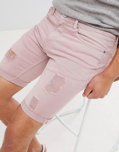 Розовые джинсовые шорты Burton Menswear - Розовый