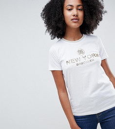 Футболка с надписью New Look New York - Белый