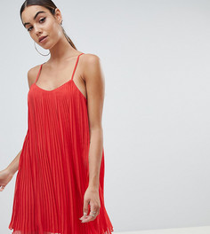 Плиссированное свободное платье Missguided - Красный