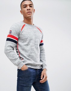 Серый спортивный топ с круглым вырезом Superdry - Серый