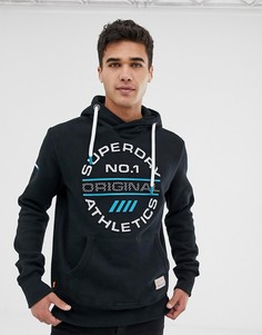 Худи черного цвета Superdry Trophy original - Черный