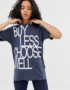 Футболка с надписью buy less Vivienne Westwood Anglomania - Серый
