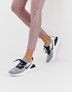 Черно-серые кроссовки Nike Running Epic React Flyknit - Черный