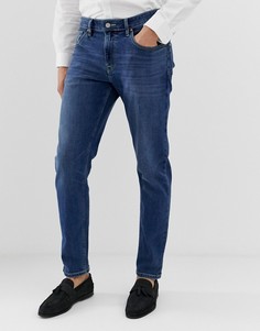 Темные зауженные джинсы ASOS DESIGN - Синий