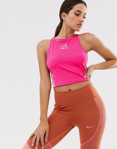 Розовый кроп-топ Nike Training - Розовый