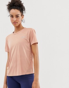 Розово-золотистая футболка Nike Running Miler - Бежевый