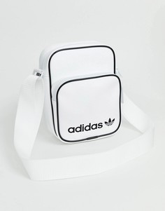 Белая маленькая сумка через плечо adidas Originals - Белый