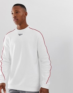 Белый свитшот с логотипом Reebok Vector FI2897 - Черный