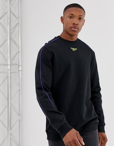 Черный свитшот с логотипом Reebok FI2896 - Черный