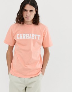 Розовая футболка с короткими рукавами Carhartt WIP - Розовый