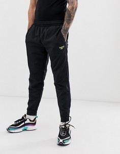 Черные джоггеры с принтом Reebok - Черный