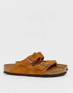 Замшевые коричневые сандалии Birkenstock - Arizona - Коричневый