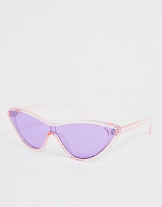 Солнцезащитные очки кошачий глаз в цветной оправе SVNX - Фиолетовый 7X