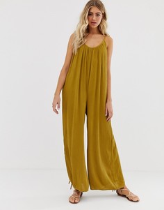 Комбинезон с глубоким вырезом на спине ASOS DESIGN - Зеленый