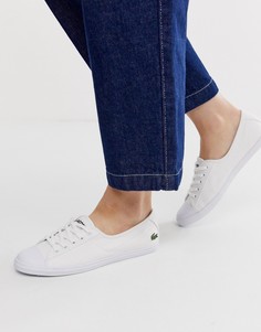 Белые парусиновые кеды Lacoste Ziane - Белый