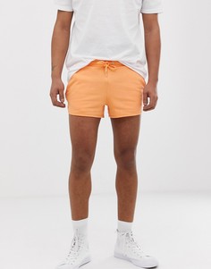 Оранжевые трикотажные шорты ASOS DESIGN - Оранжевый