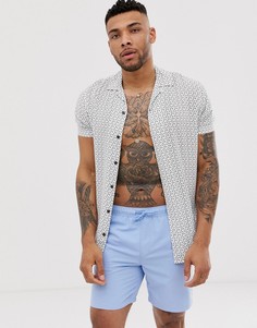 Голубые шорты для плавания средней длины ASOS DESIGN - Синий