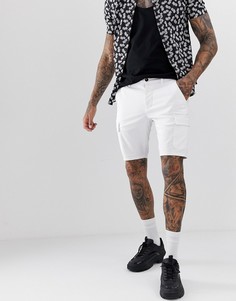 Белые шорты-карго суперскинни ASOS DESIGN - Белый