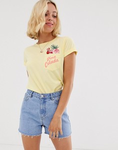 Желтая футболка Brave Soul pina colada - Желтый