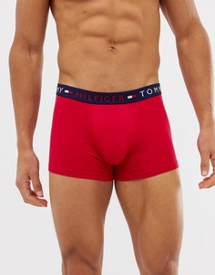 Красные боксеры-брифы с контрастным поясом Tommy Hilfiger - Красный