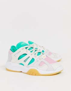 Бело-розовые кроссовки adidas Originals Dimension - Белый