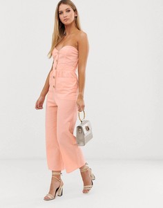 Комбинезон-бандо с пуговицами и карманами ASOS DESIGN - Мульти