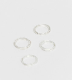 Серебристые кольца DesignB эксклюзивно для ASOS - Серебряный