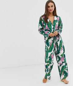 Пижамный комплект из 100% модала с брюками ASOS DESIGN - Мульти